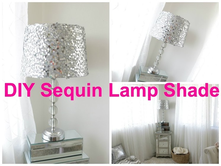 DIY Sequin Lamp Shade