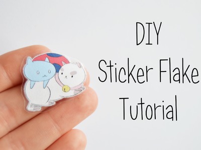 DIY Sticker Flake Tutorial