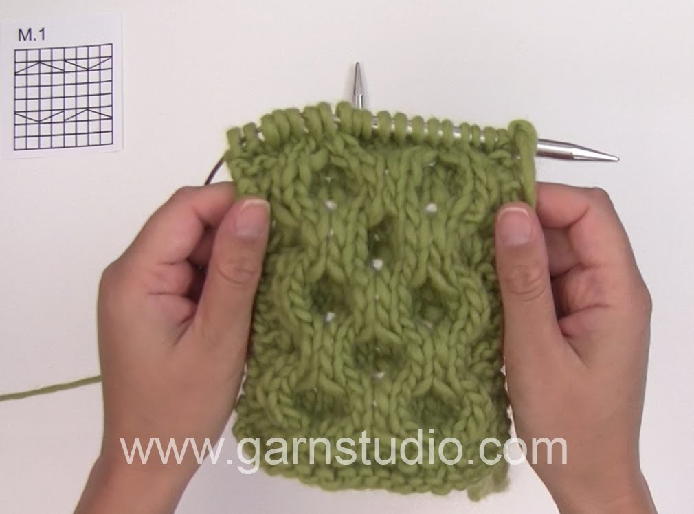 DROPS Knitting Tutorial: How to work cables in DROPS 117-20