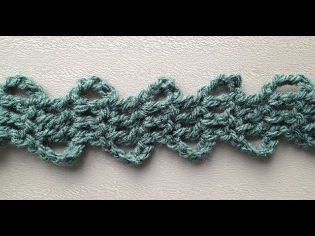 How to Crochet the Edge.Border Stitch Pattern #2 by ThePatterfamily