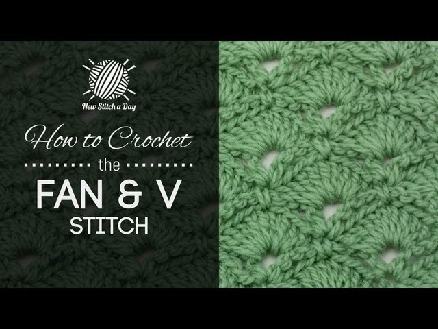 How to Crochet the Fan and V Stitch