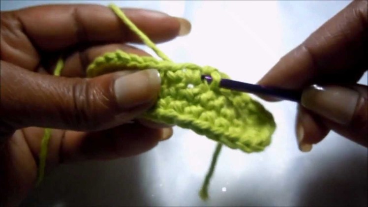 How to crochet the oval shape