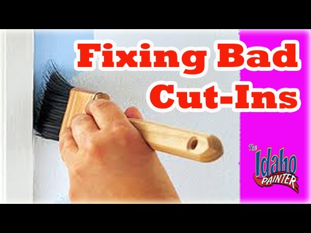 How to fix bad cut-in lines.  More interior painting tips.