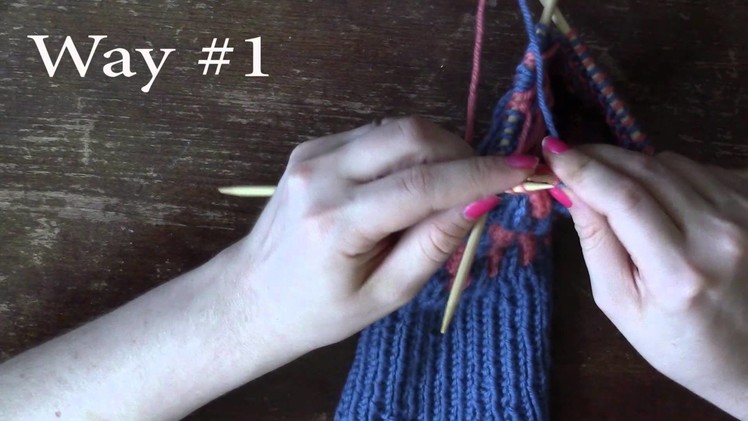 How to keep Tension while Knitting with 2 colors