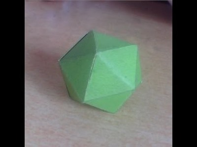 How To Make 20 sided dice origami