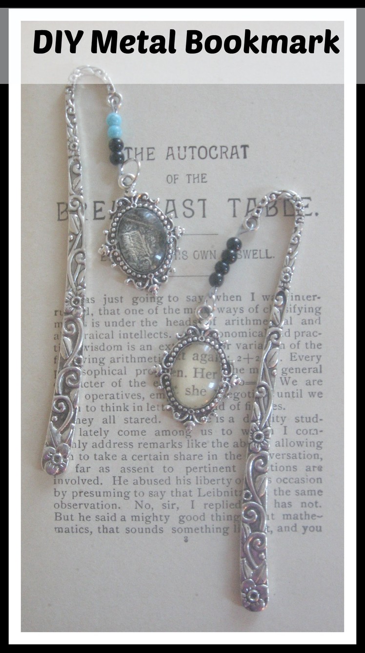 How to make a beaded metal bookmark. easy and fun bookmarks to make