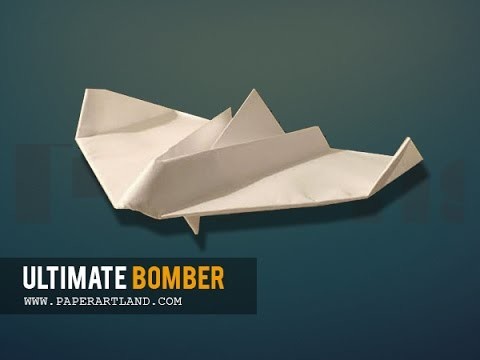 How to make a flying Paper Airplane - Aweosme Plane | Ultimate Bomber