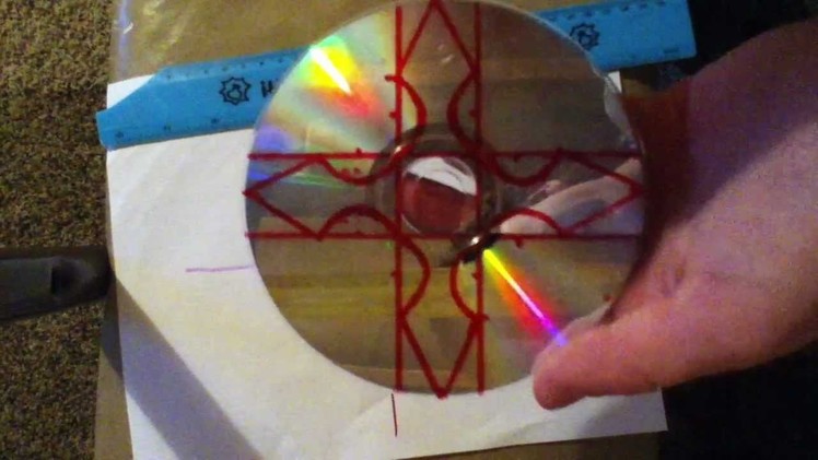 How To Make a Throwing Star out of a CD
