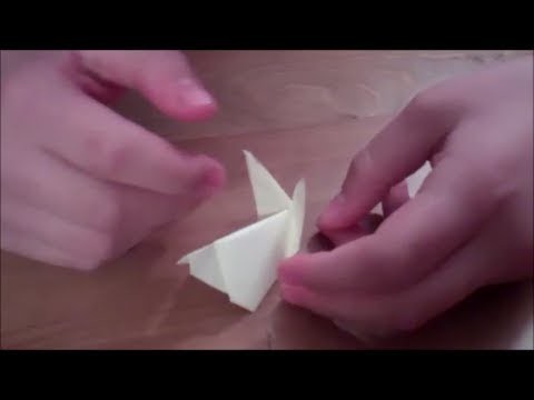 How to Make an Easy Origami Bunny - Using a Sticky Note - Perfect for When You're Bored At Work!