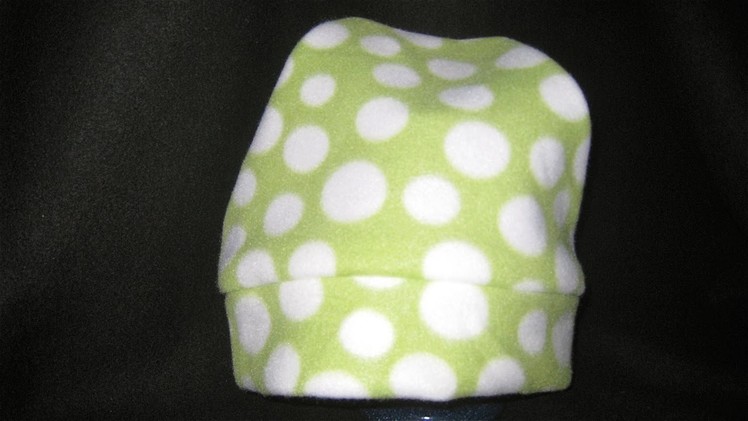 How to sew a Fleece Hat without a pattern DIY