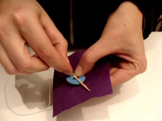 #Learn How - Sewing  Stitching a button