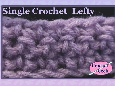 Left Hand Single Crochet Beginner Stitches