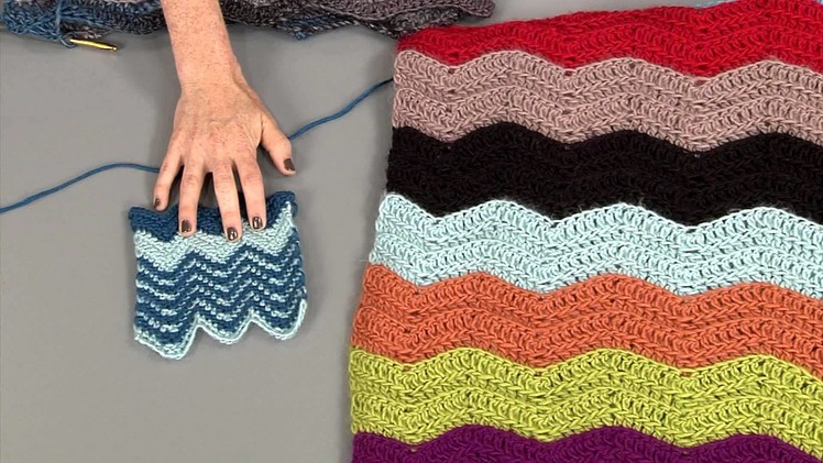 Loose Ends: How To Do a Chevron Using Colour