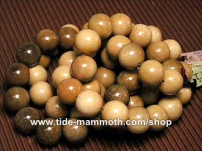 Mammoth ivory round beads handcrafted 12mm to 20mm