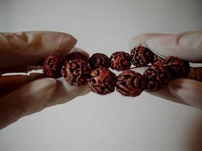 Oriental Beads Tibet Mala Buddha Lotus Power Prayer Elastic String Chain Bracelet