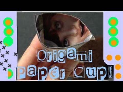 Origami: Drink and Trash Paper Cup Tutorial✂