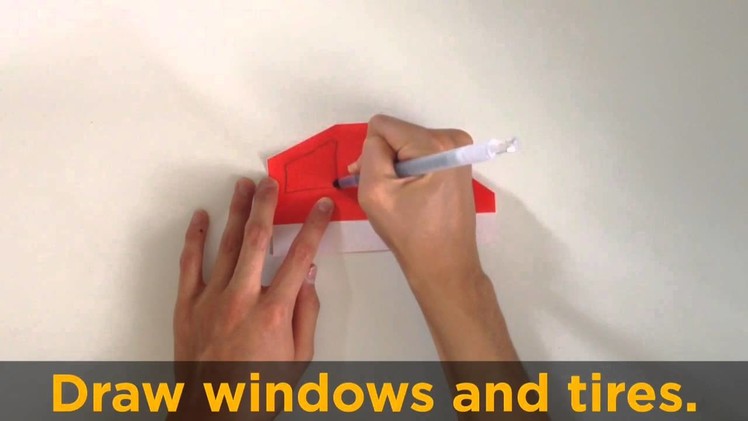 Origami easy movie.  An Origami car instruction movie with