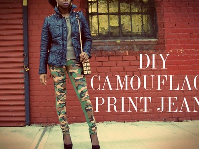 (RYC) 1: DIY Camouflage Print Jeans