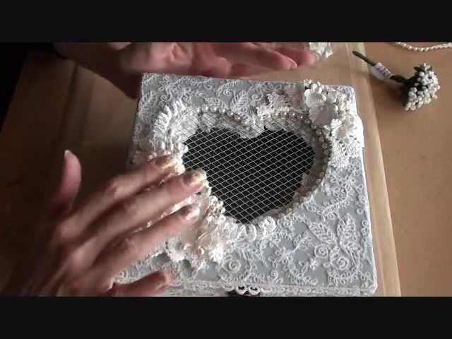 Shabbychic heart box  ( 1st Design team project for Wild Orchid Crafts )