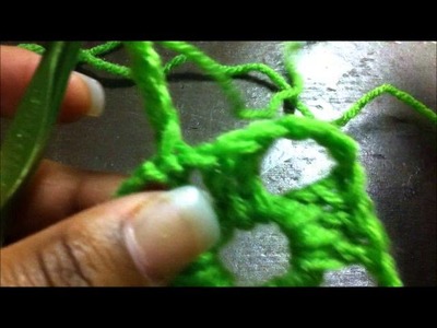 Step by step instructions on how to crochet a basic granny square for left handed crocheters