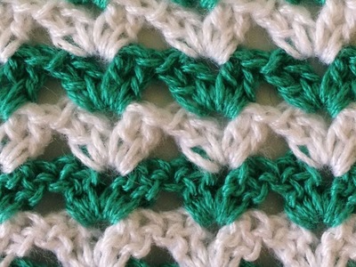 Stitch Repeat Shell #1 Free Crochet Pattern - Right Handed