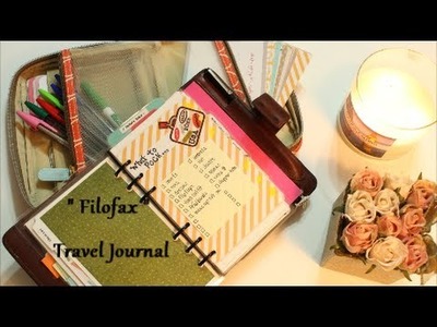 Travel Filofax Planner and Craft Supply Kit