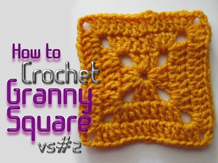 Vol 09 - Crochet Pattern - Solid Granny Square