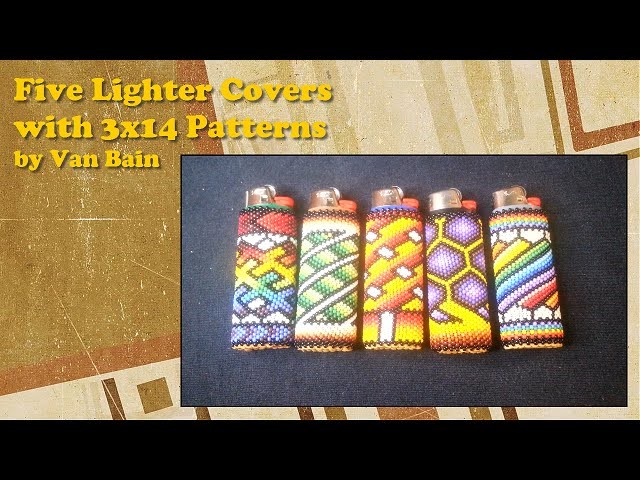 Beading: Five 14x3 Lighter Covers