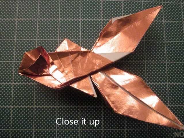 Black Moor Goldfish (simple) - origami photo diagrams