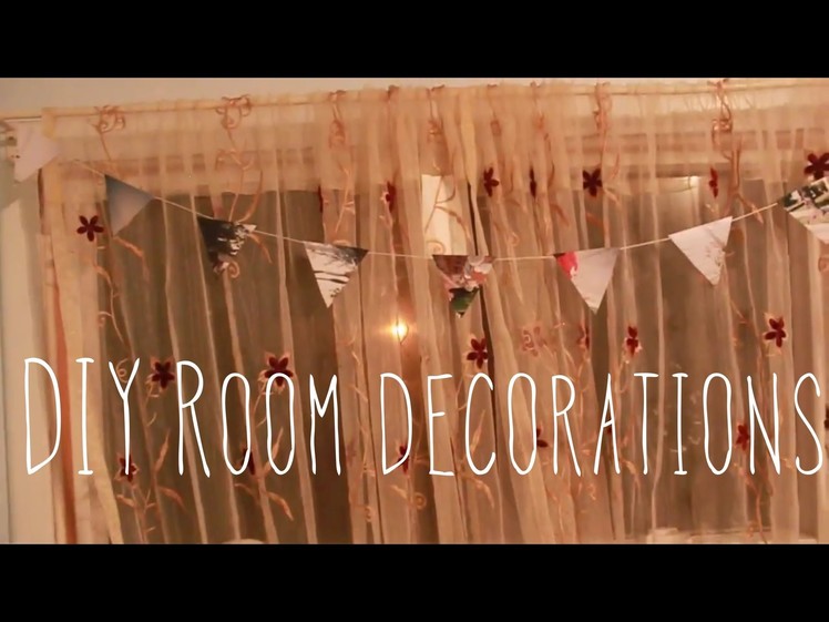 (Bunting) Affordable.fun way to decorate your room!:DIY