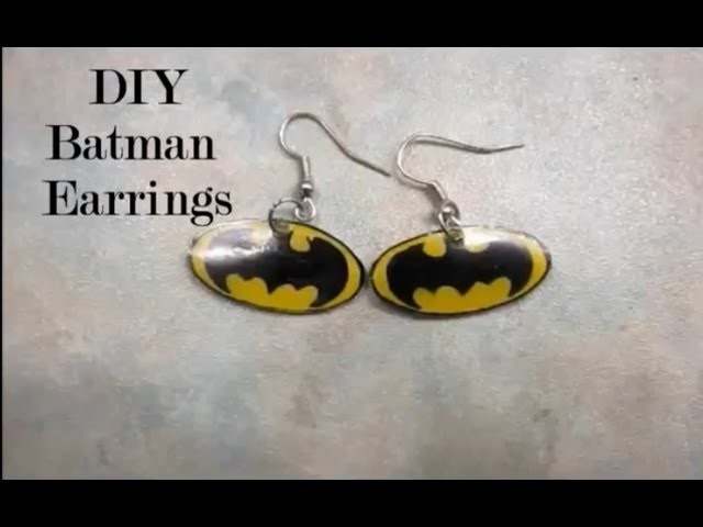 DIY Batman Earrings!