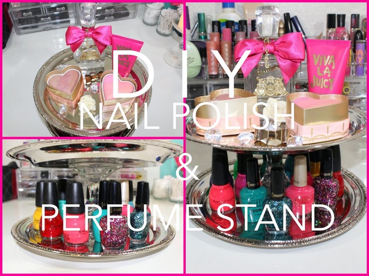 DIY: Cute Nail Polish and Perfume Stand for CHEAP - Cute Room Decor Ideas