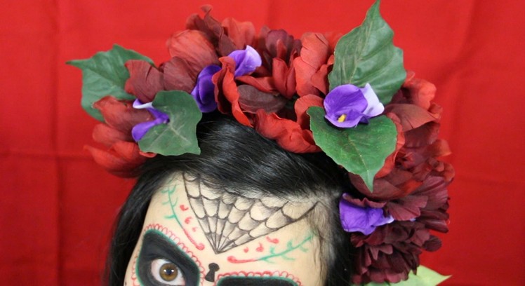 DIY Gothic Flower Day of the Dead Headpiece Tutorial ~ Fables in Fashion