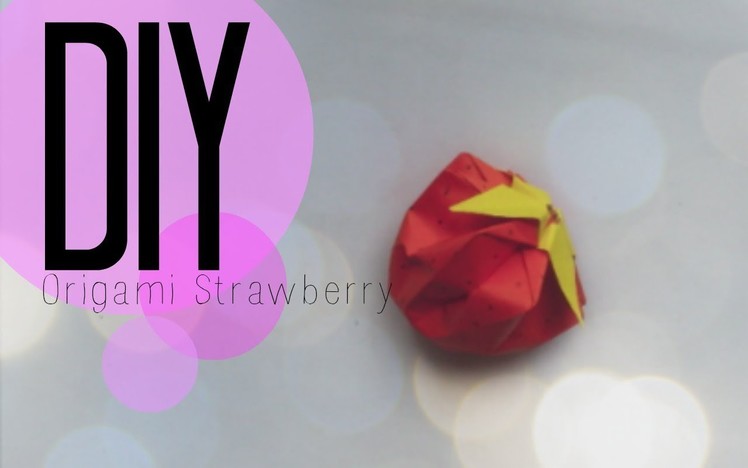 DIY| Origami Strawberry | CuteNailPolishArt