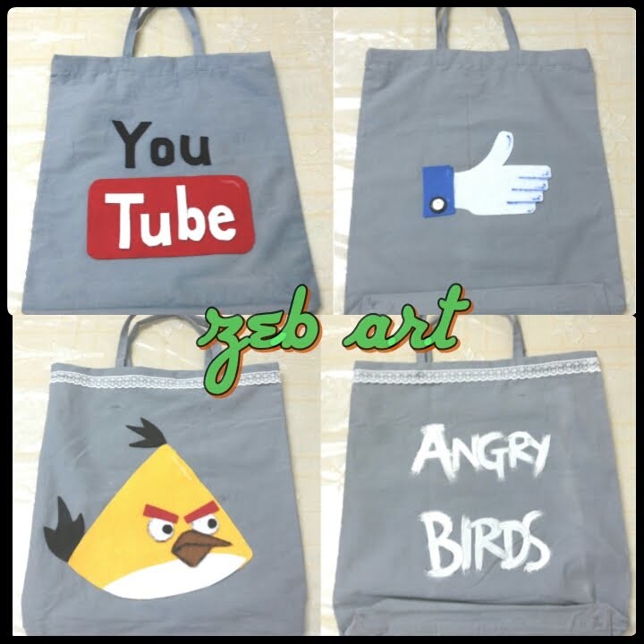 DIY shopping bags (recycle old pillow covers)