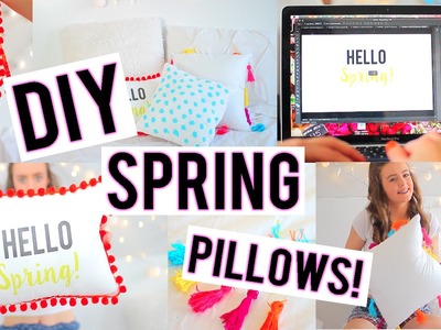DIY Spring Pillows to Decorate Your Room! | Breezylynn08