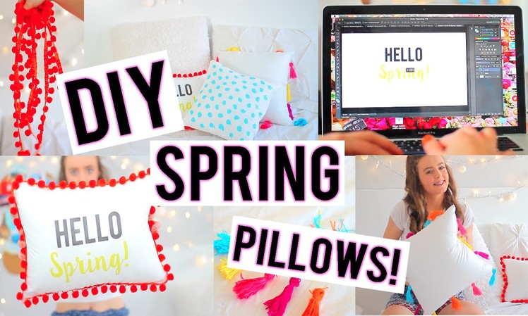 DIY Spring Pillows to Decorate Your Room! | Breezylynn08