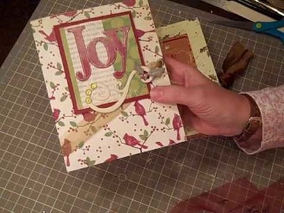 Easy Stationary card holder using one 12x12 paper DIY