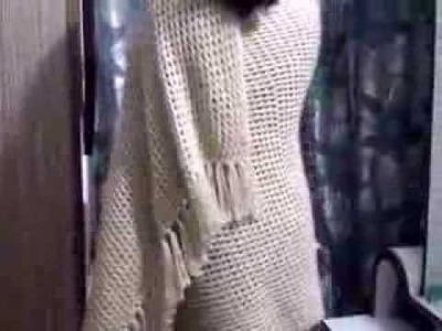 Hand knitted shawl by sunita