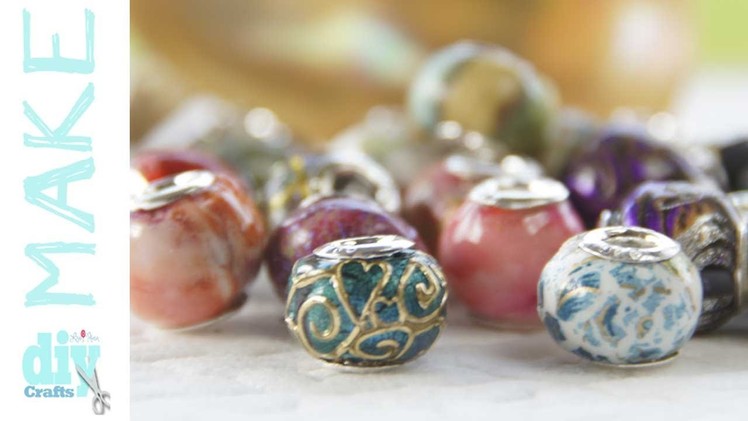 How to create Pandora style european beads in Friendly Plastic