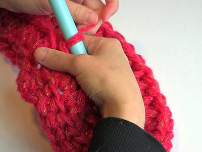 How to Crochet a Cowl Neck Scarf: Video Tutorial