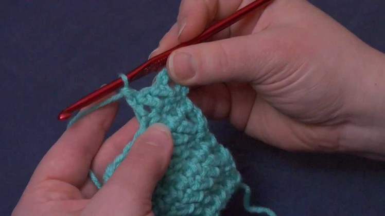 How to Crochet: Herringbone Double Crochet (HBdc)