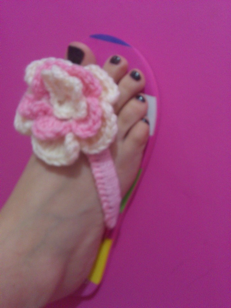 How to: Crochet Over Flip Flops part 2