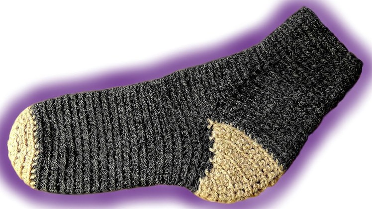 How to crochet toe-up socks [advanced] left handed