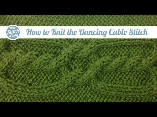 How to Knit the Dancing Cable Stitch (English Style)