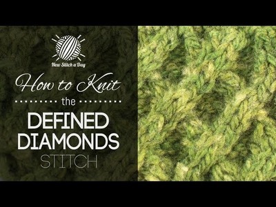 How to Knit the Defined Diamonds Stitch