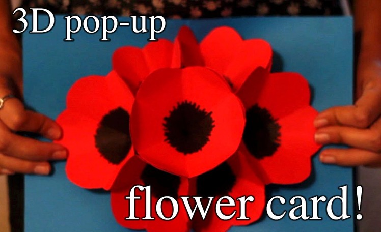 How to make a 3D pop-up flower card for a special someone