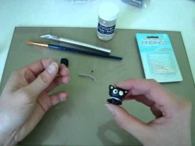 How to make a miniature polymer clay Chococat