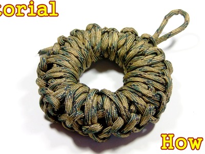 How To Make A Paracord Donut (1 second to unwrap with no knots )