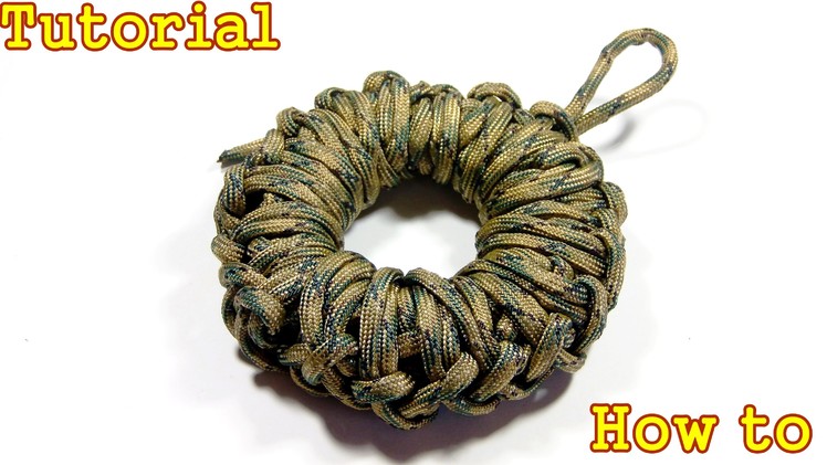 How To Make A Paracord Donut (1 second to unwrap with no knots )